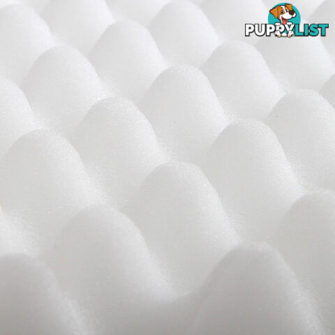 Deluxe Egg Crate Mattress Topper 5 cm Underlay Protector King