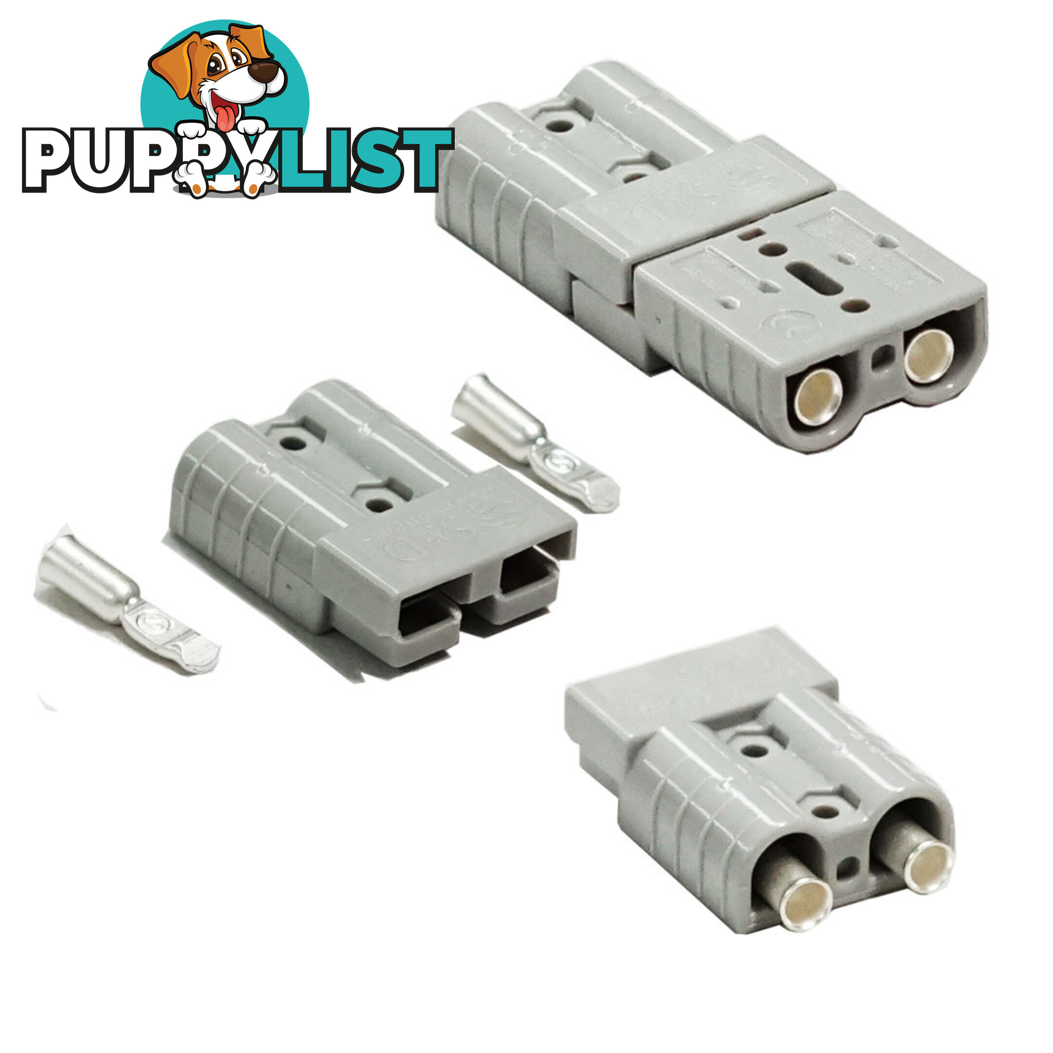 5X Premium Anderson Style Plug 50AMP Exterior Connector DC Power SOLAR CARAVAN