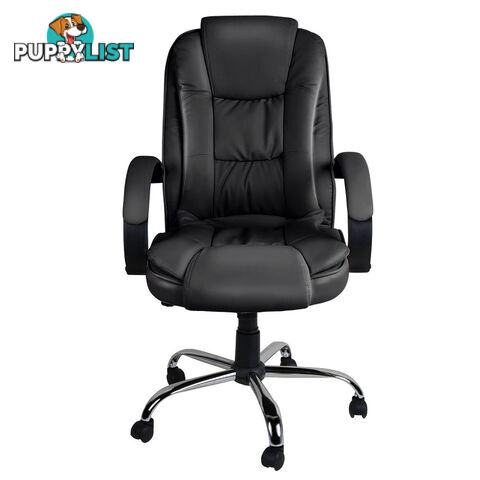 Executive PU Leather Office Computer Chair Black