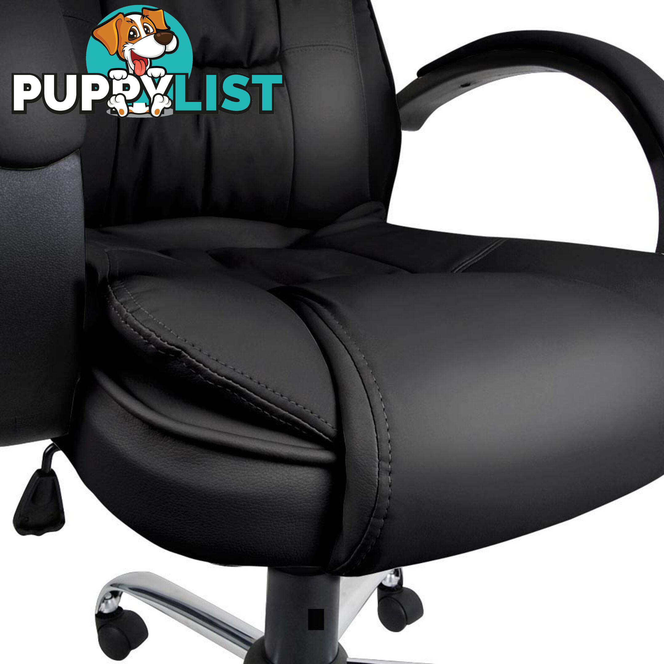 Executive PU Leather Office Computer Chair Black