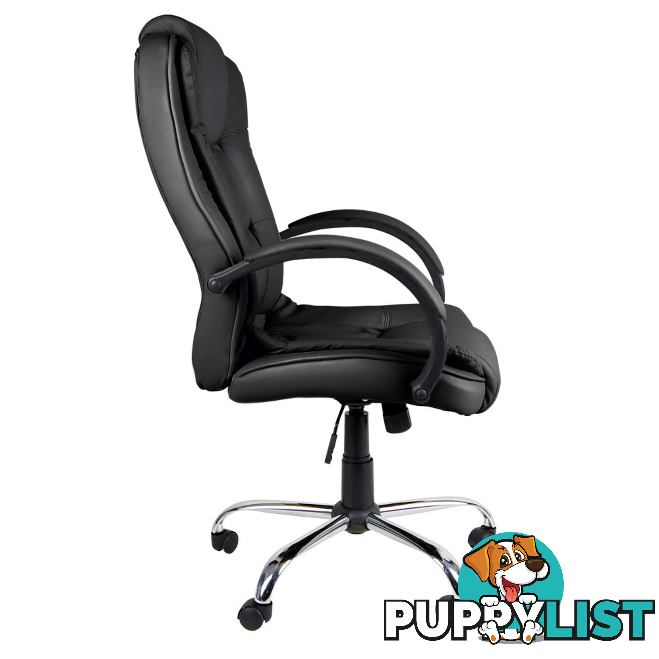 Executive PU Leather Office Computer Chair Black