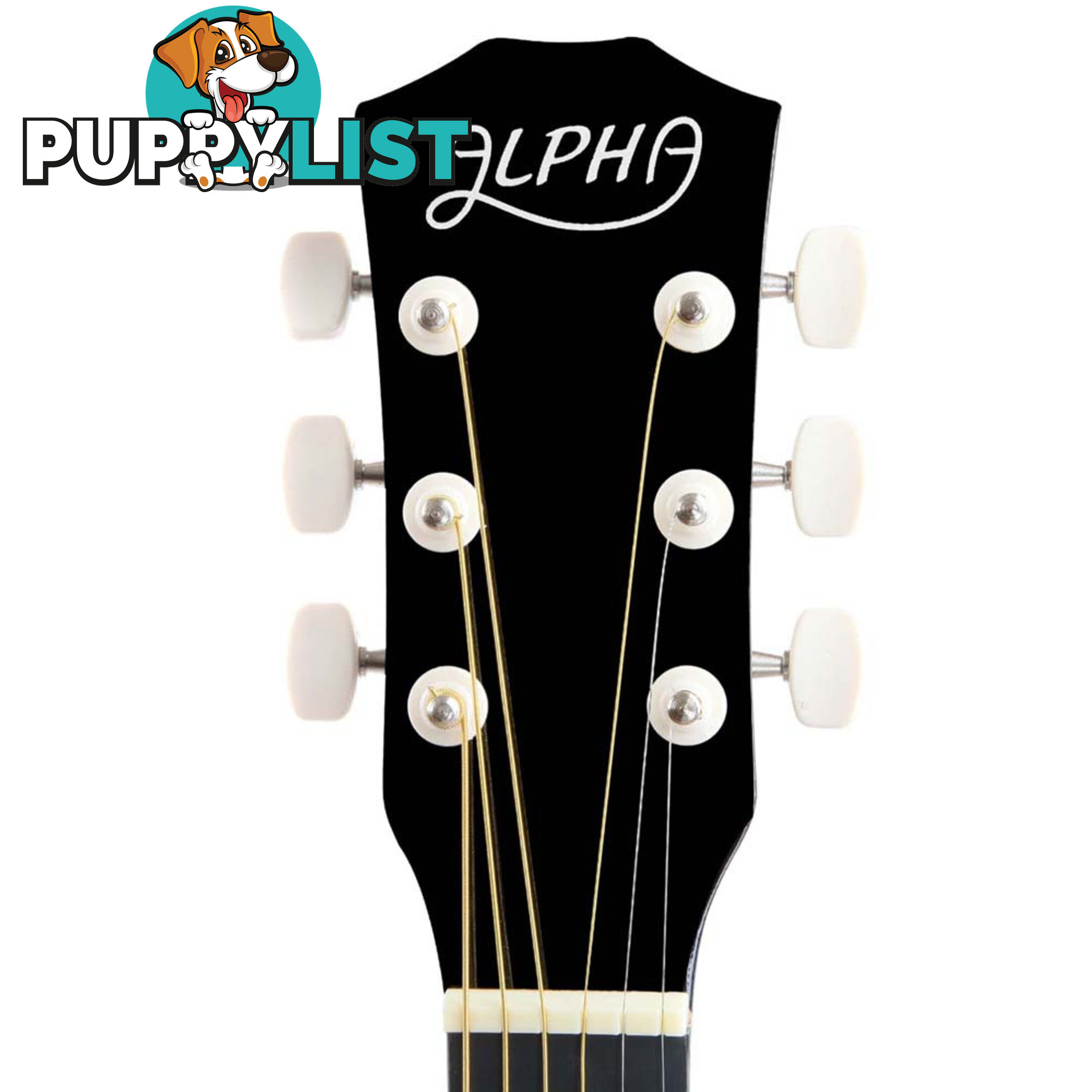 38 Inch Wooden Acoustic Guitar Black