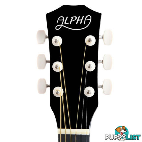 38 Inch Wooden Acoustic Guitar Black