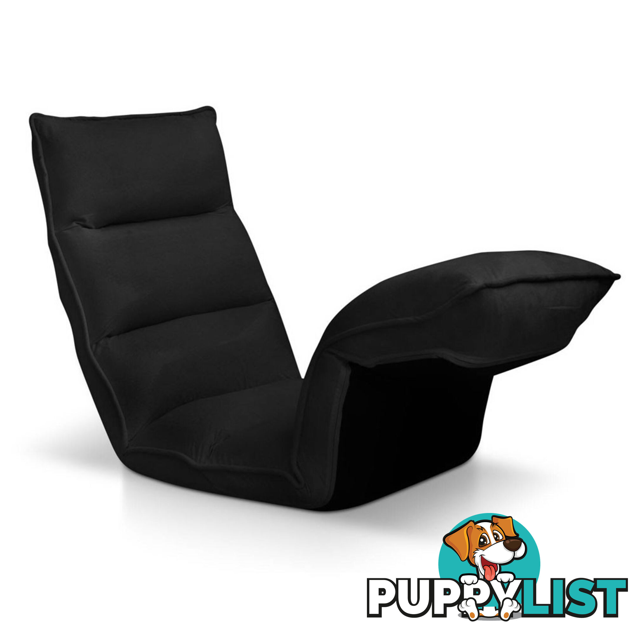 Lounge Sofa Chair - 375 Adjustable Angles  Black