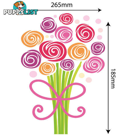 Medium Size Bouquet of Flowers Wall Stickers - Totally Movable