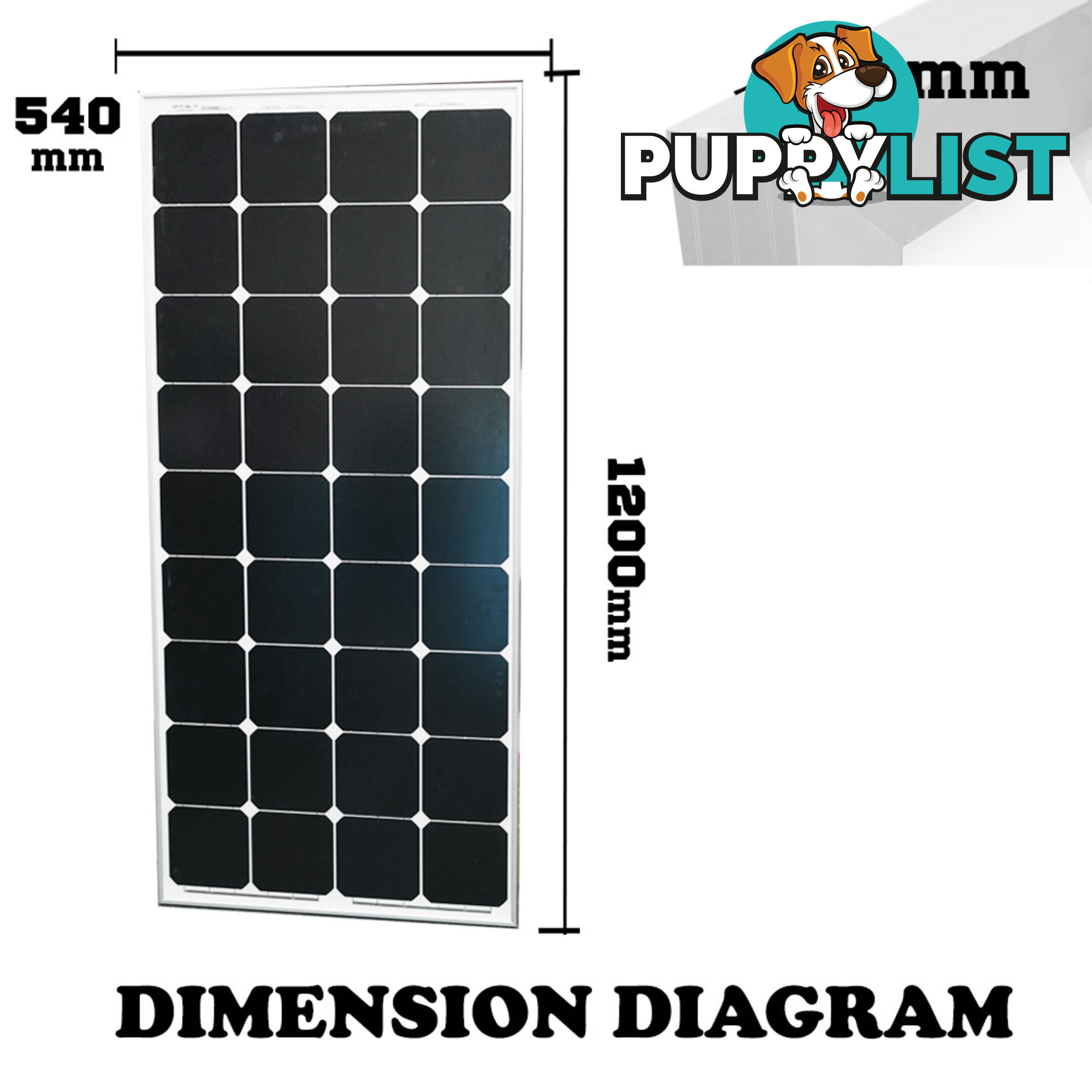 130W 12V Solar Panel Kit Generator Camping Power Mono Charging Battery