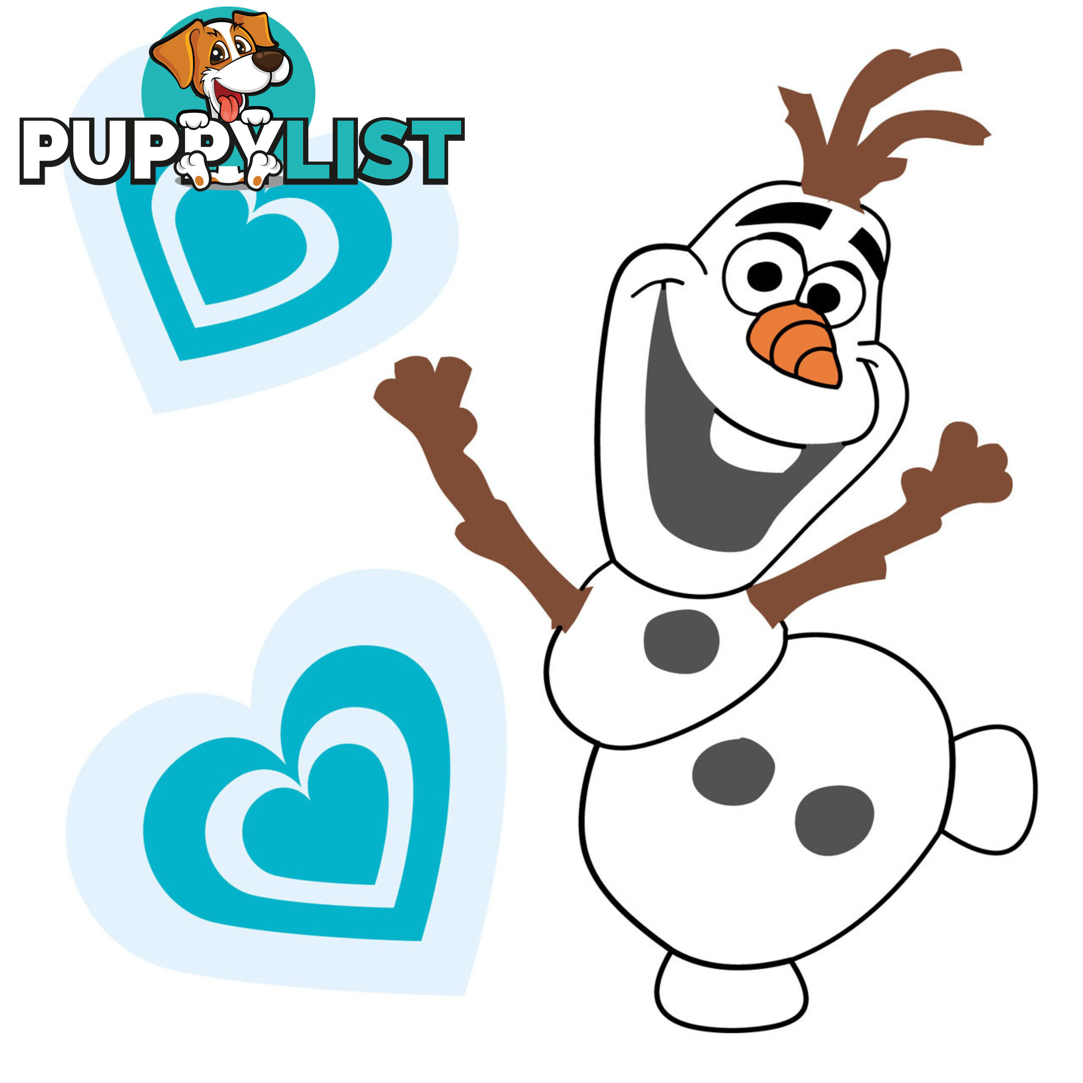 Frozen Olaf Wall Stickers - Totally Movable over and over