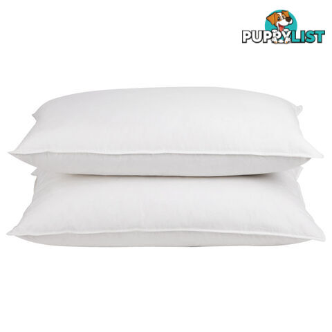 2 Pcs Duck Feathers Down Pillow w/ Bag