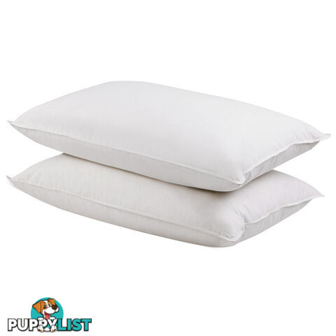 2 Pcs Duck Feathers Down Pillow w/ Bag