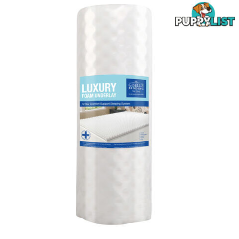 Deluxe Egg Crate Mattress Topper 5 cm Underlay Protector Double