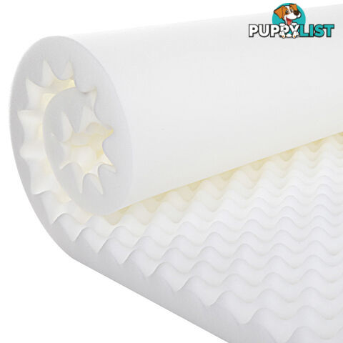 Deluxe Egg Crate Mattress Topper 5 cm Underlay Protector Double