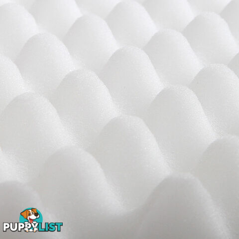 Deluxe Egg Crate Mattress Topper 5 cm Underlay Protector Double