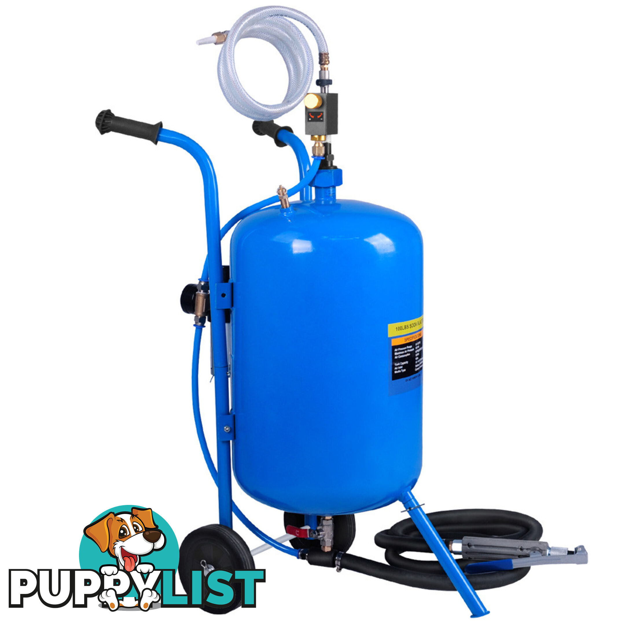 100lb Portable Soda Pressure Abrasive Upgrade Air Sandblaster