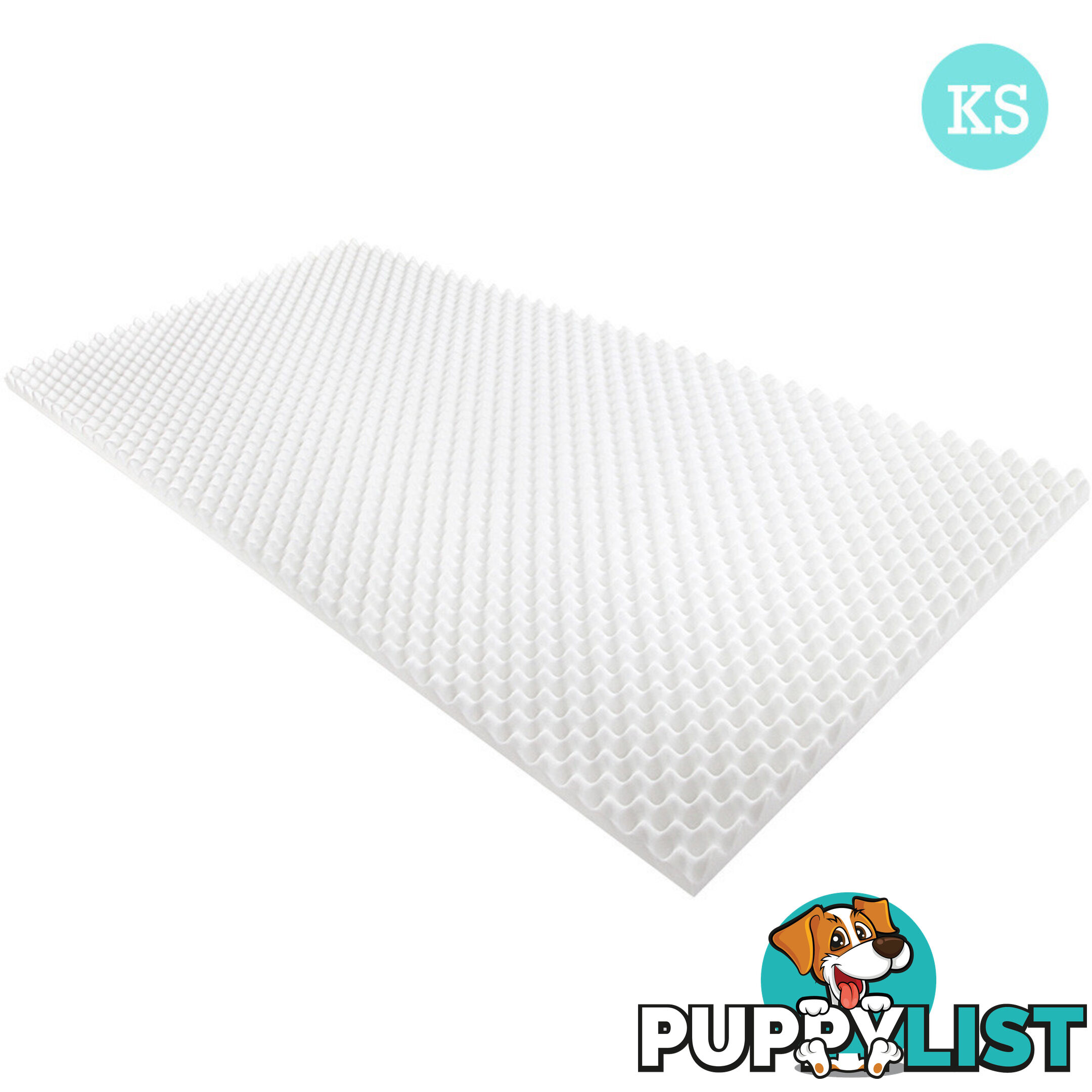 Deluxe Egg Crate Mattress Topper 5 cm Underlay Protector King Single