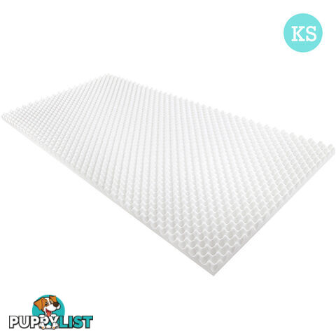 Deluxe Egg Crate Mattress Topper 5 cm Underlay Protector King Single