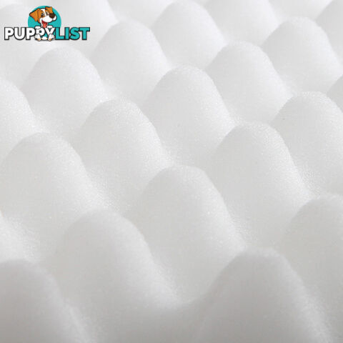 Deluxe Egg Crate Mattress Topper 5 cm Underlay Protector King Single