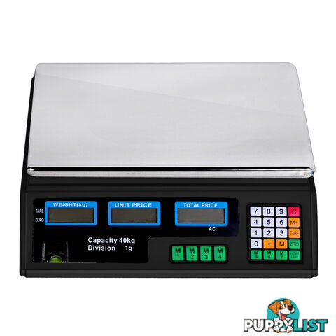 Kitchen Electronic Digital Scales 40kg  Black