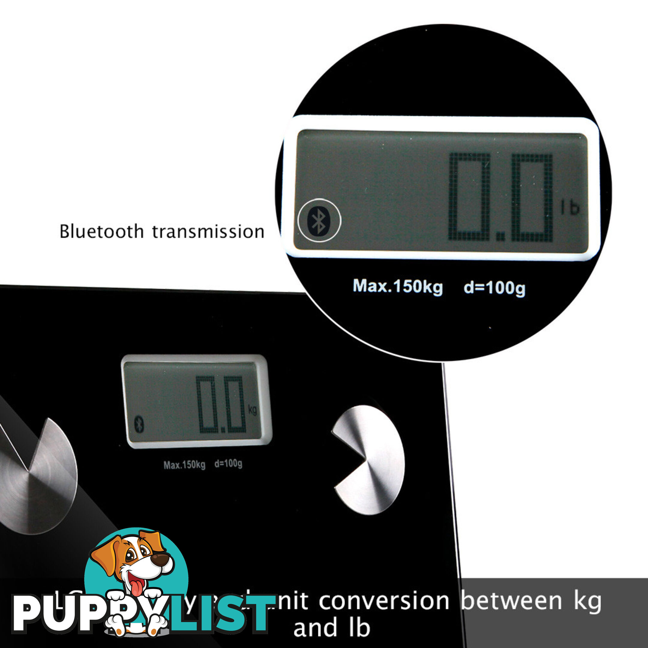 Digital Bathroom Scale w/ Wireless Bluetooth 150KG