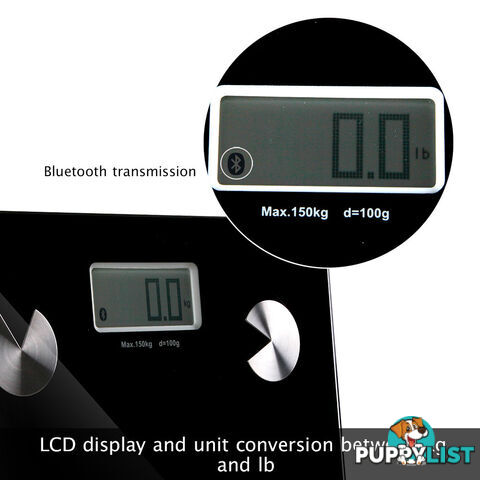 Digital Bathroom Scale w/ Wireless Bluetooth 150KG