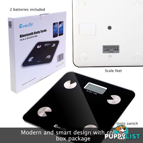 Digital Bathroom Scale w/ Wireless Bluetooth 150KG