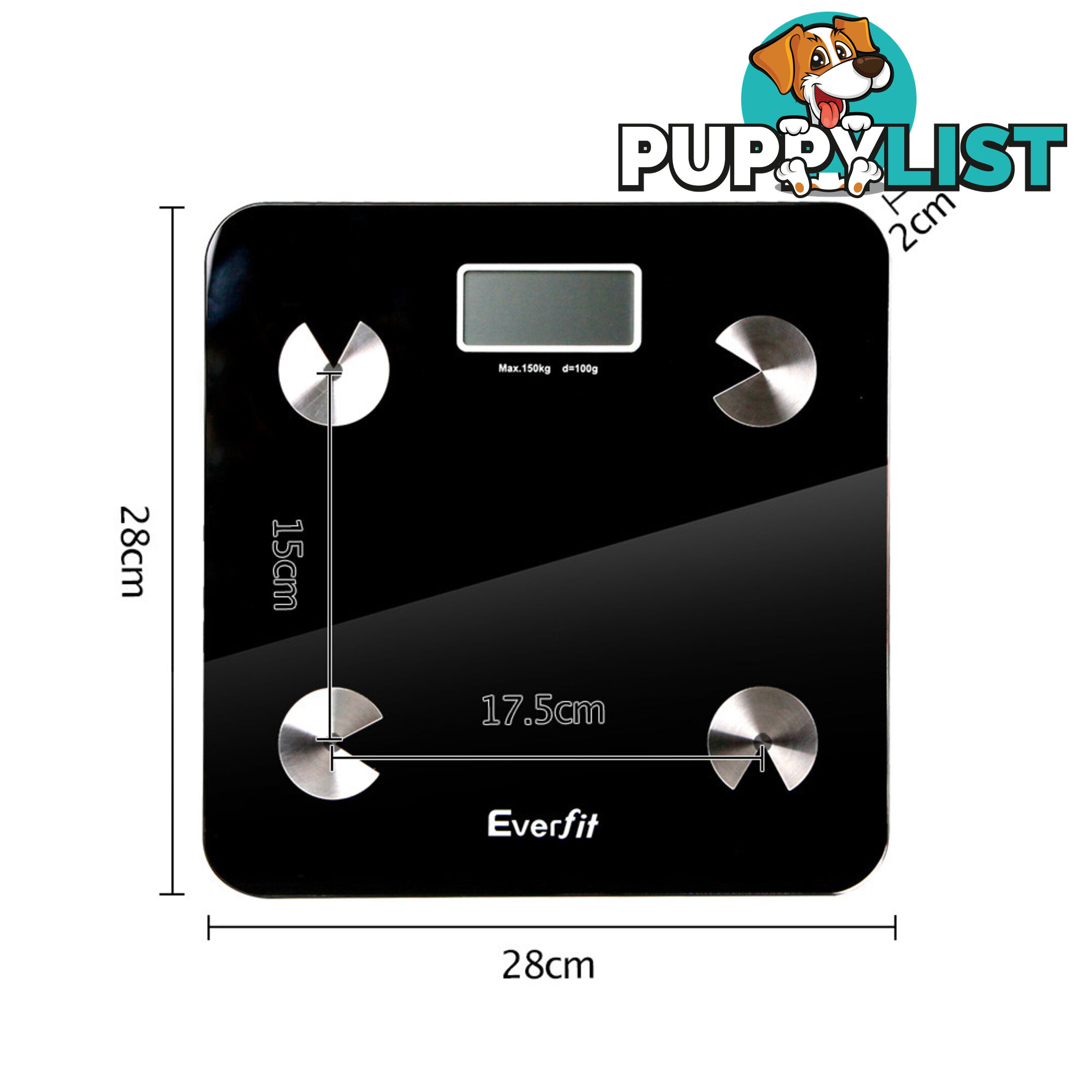 Digital Bathroom Scale w/ Wireless Bluetooth 150KG