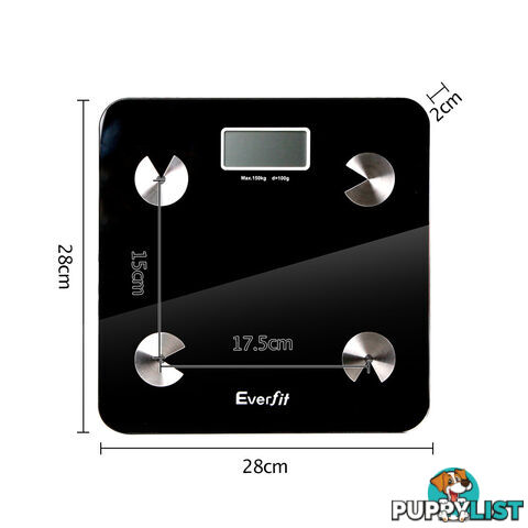 Digital Bathroom Scale w/ Wireless Bluetooth 150KG