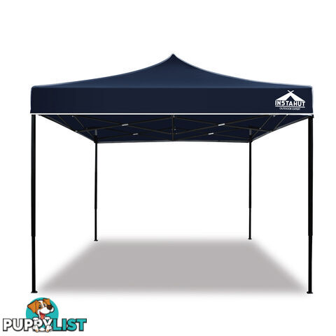 3x3 Pop Up Gazebo Hut with Sandbags Navy