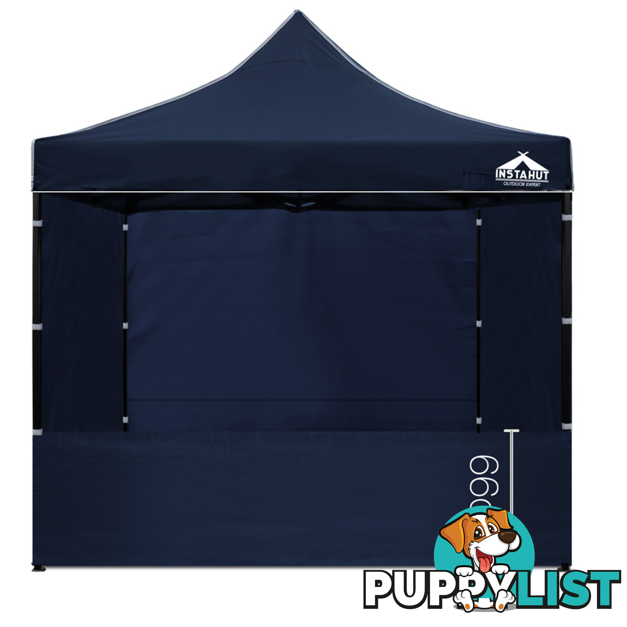 3x3 Pop Up Gazebo Hut with Sandbags Navy