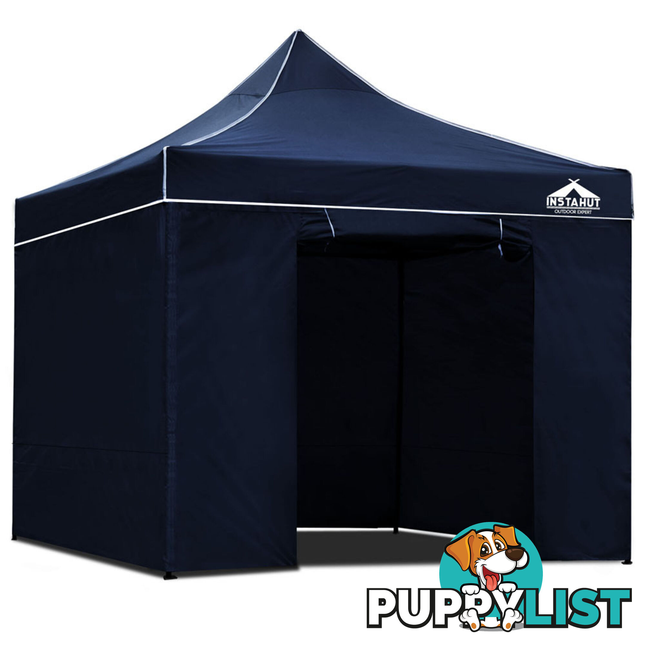 3x3 Pop Up Gazebo Hut with Sandbags Navy