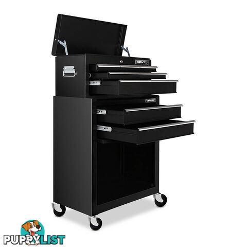 7 Drawer Toolbox  Black