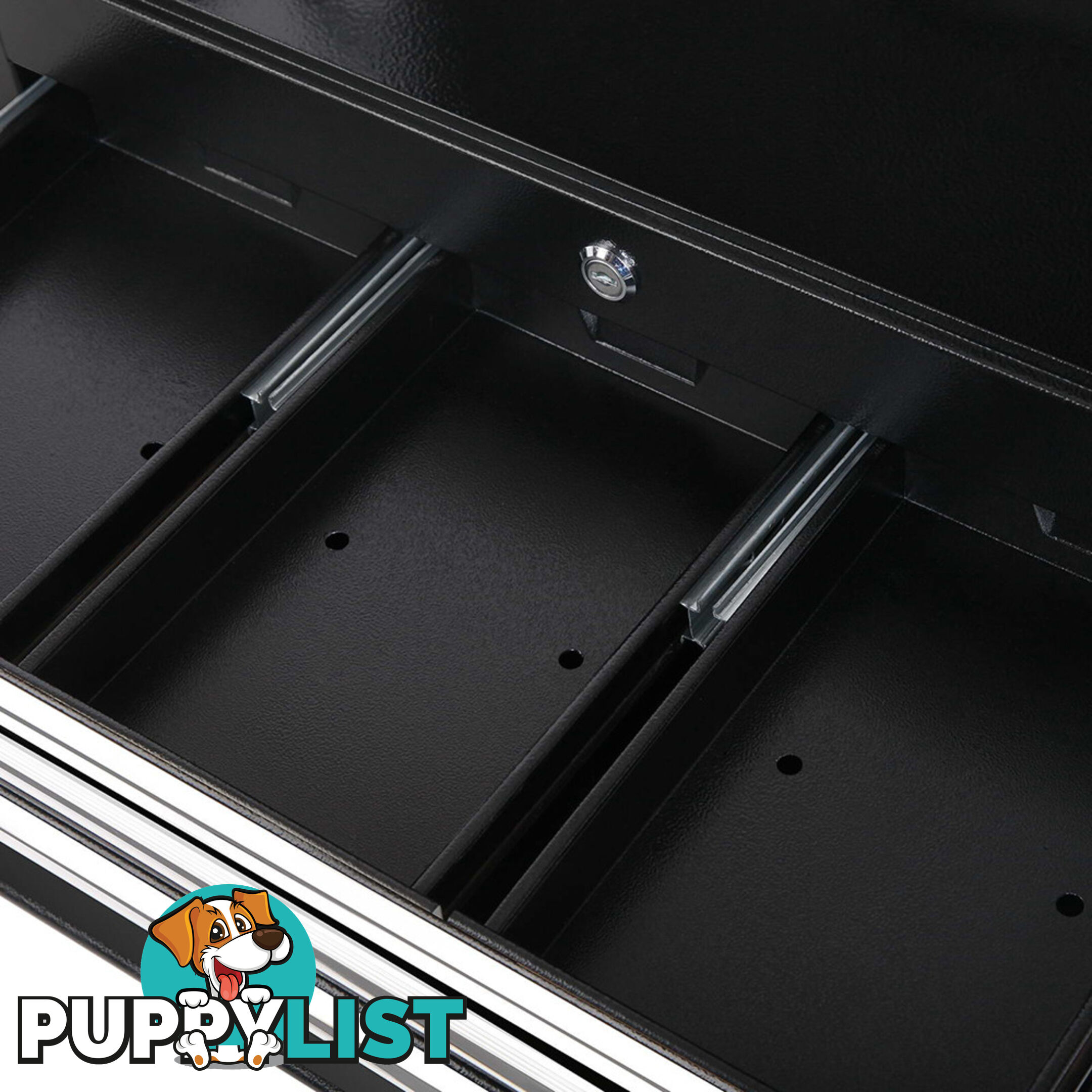 7 Drawer Toolbox  Black