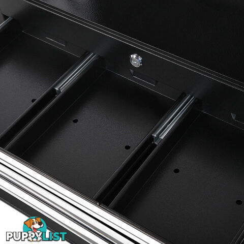 7 Drawer Toolbox  Black