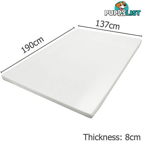 Visco Elastic Memory Foam Mattress Topper 8cm King