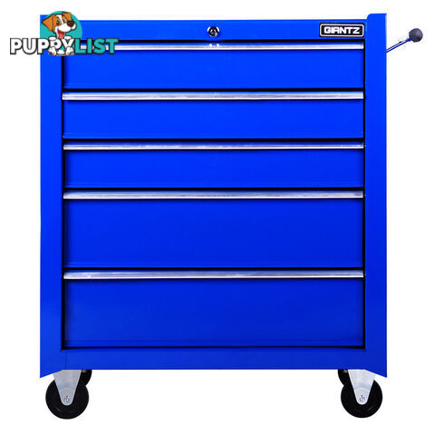 5 Drawers Roller Toolbox Cabinet  Blue