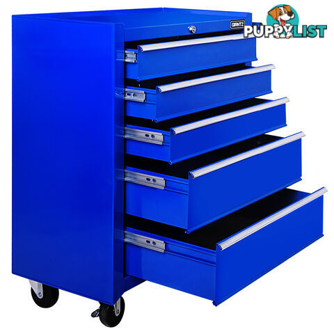 5 Drawers Roller Toolbox Cabinet  Blue