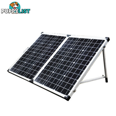 12V 120W Folding Solar Panel Mono Boat Camping Power Charging Kit Battery