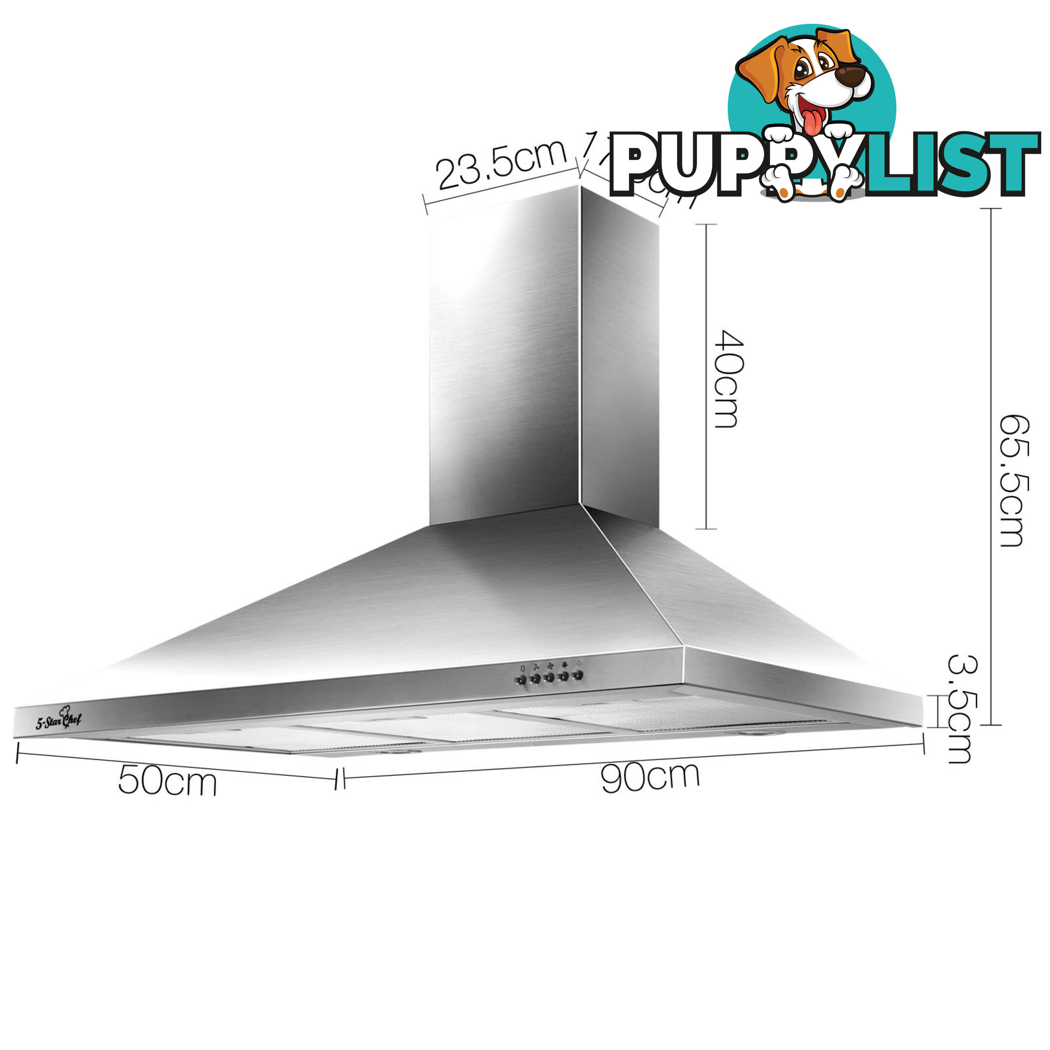 90CM Wall Mount Range Hood