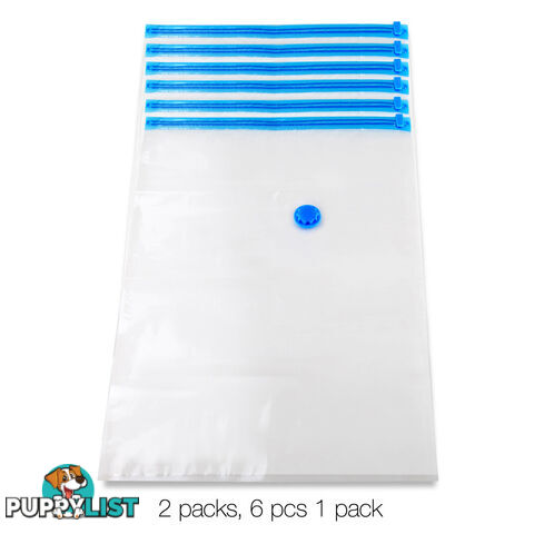 Set of 12 Vacuum Storage Bags 80 x 120cm