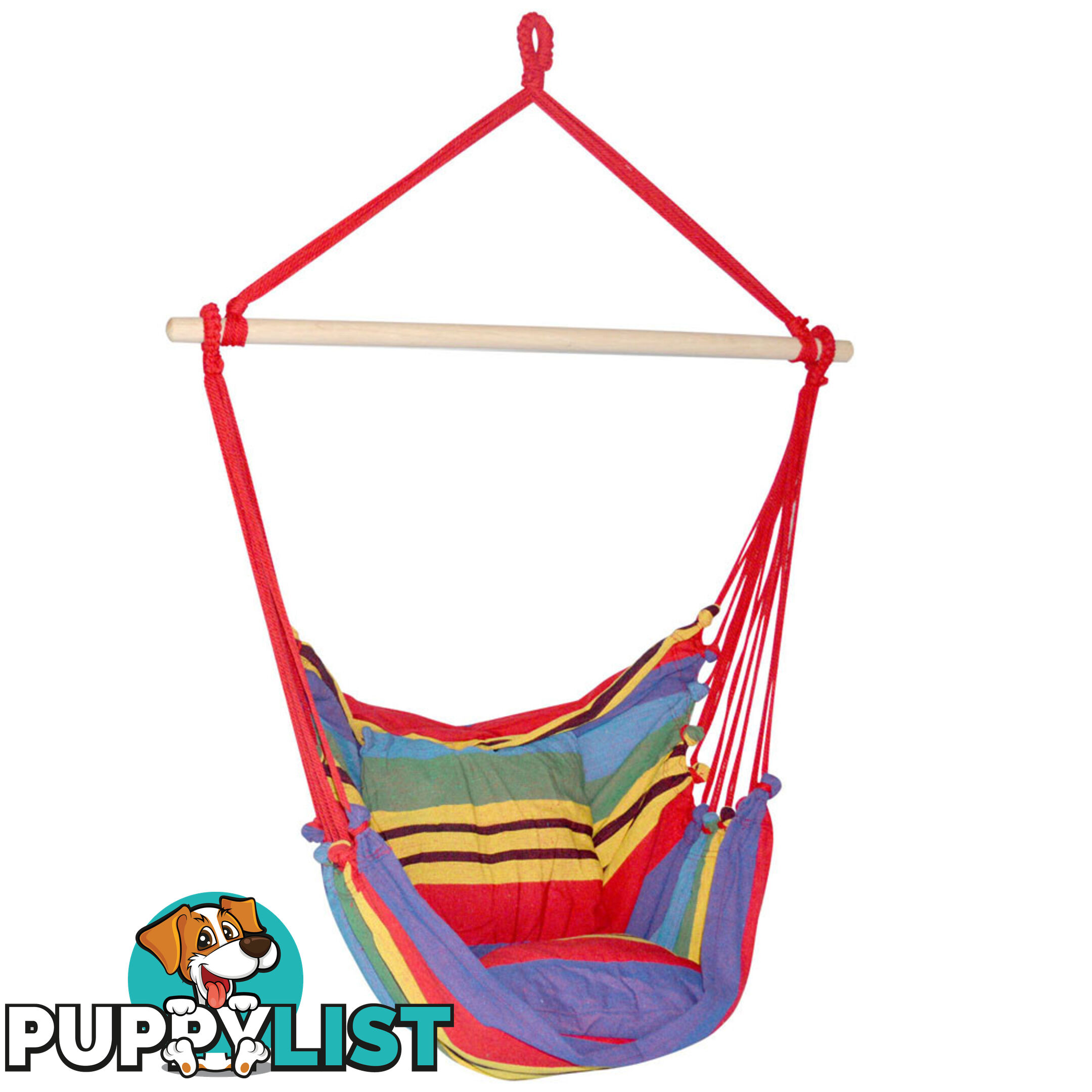 Hammock Swing Chair w/ Cushion Multi-colour