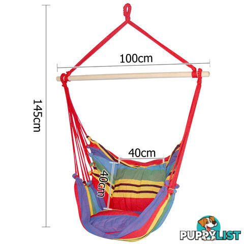 Hammock Swing Chair w/ Cushion Multi-colour