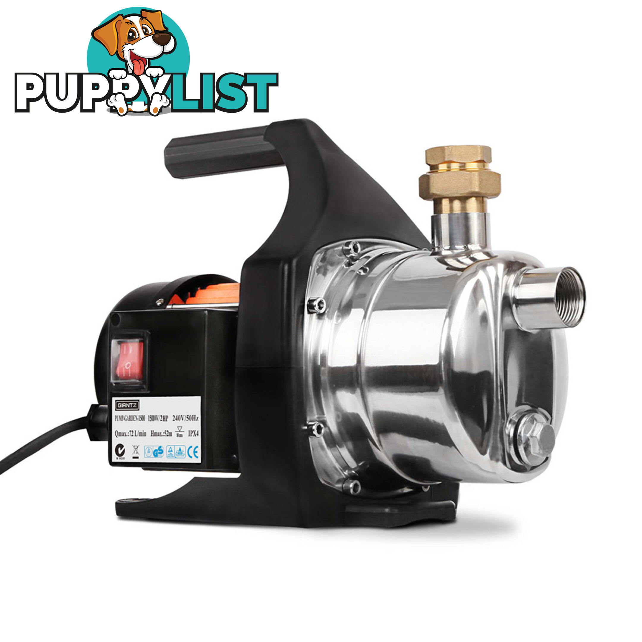 4320L/H Leak Proof Weatherproof Garden Pump