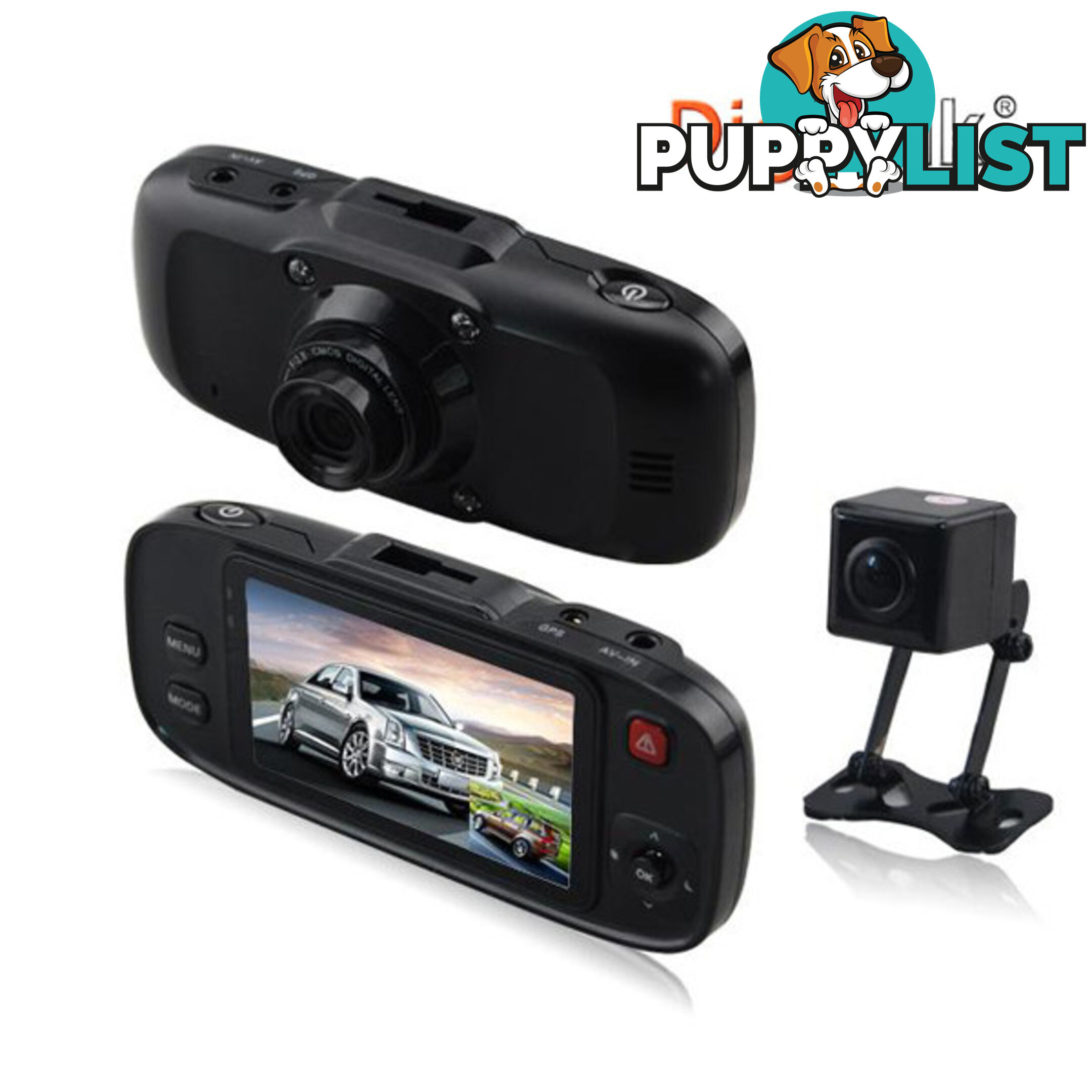 Dual Camera In-Car Digital Video Recorder (DVR)