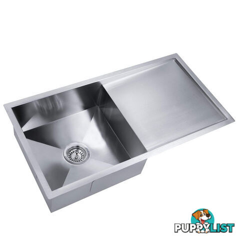 Stainless Steel Kitchen/Laundry Sink w/ Strainer Waste 960x450mm