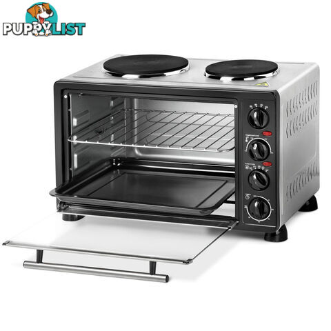 34L Benchtop Convection Oven with Twin Hot Plate