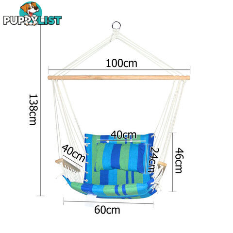 Hammock Swing Chair Blue Green