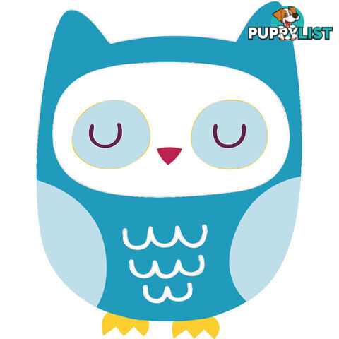 10 X Blue Owl Wall Stickers - Totally Movable and Reusable