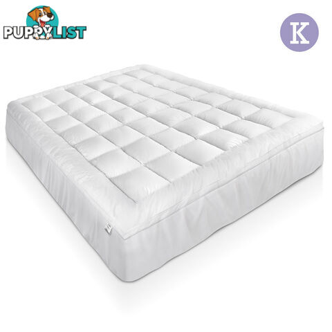 Duck Feather & Down Pillowtop Matress Topper - King