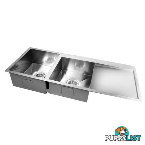 Stainless Steel Kitchen/Laundry Sink w/ Strainer Waste 440 x 440 mm