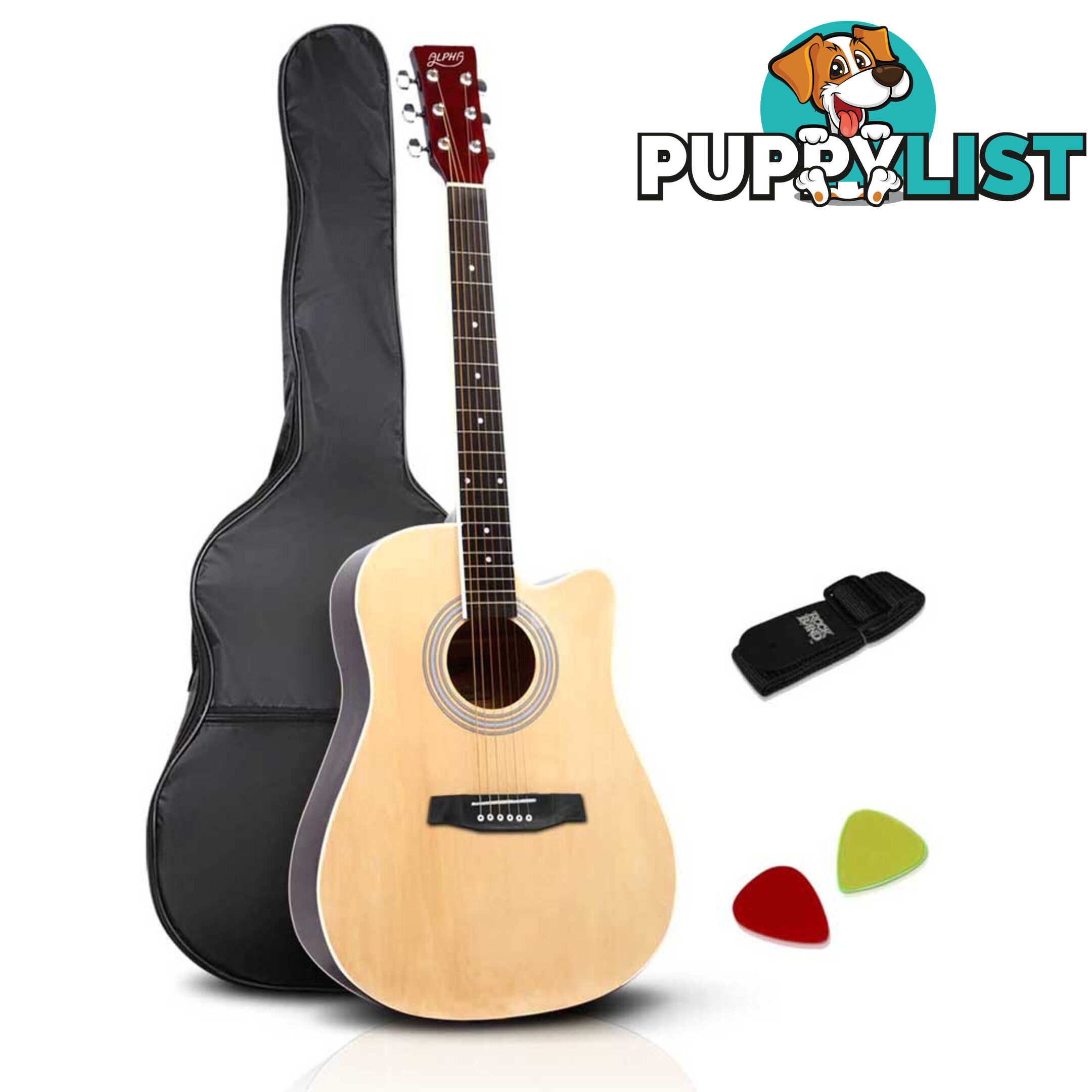 41 Steel-Stringed Acoustic Guitar Natural