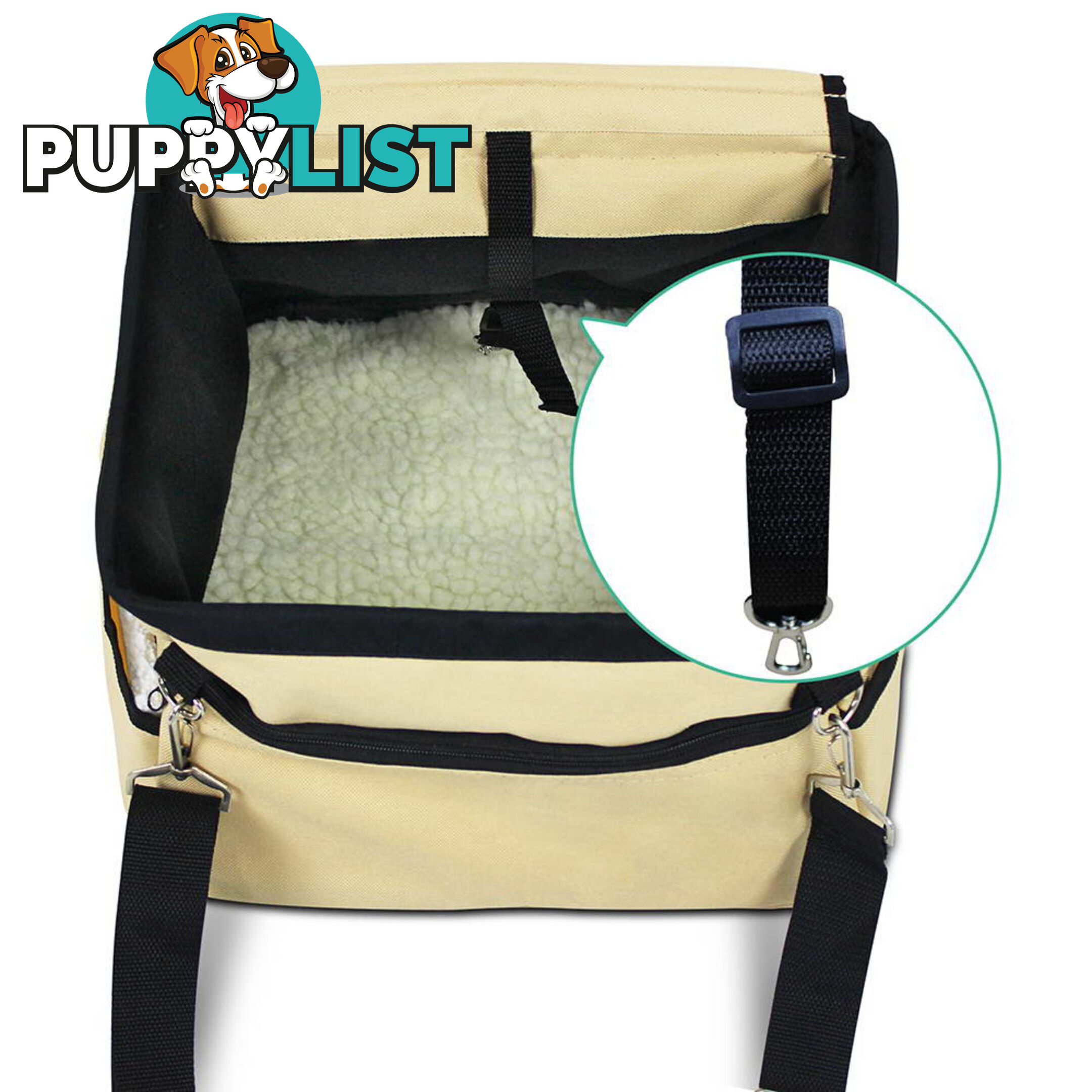 Pet Car Carrier  Beige